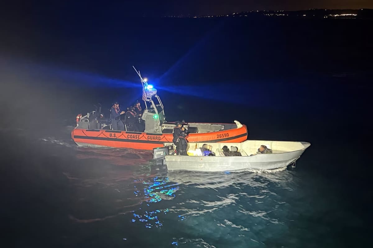Guardia Costera intercepta a nueve migrantes en una panga frente a San Diego