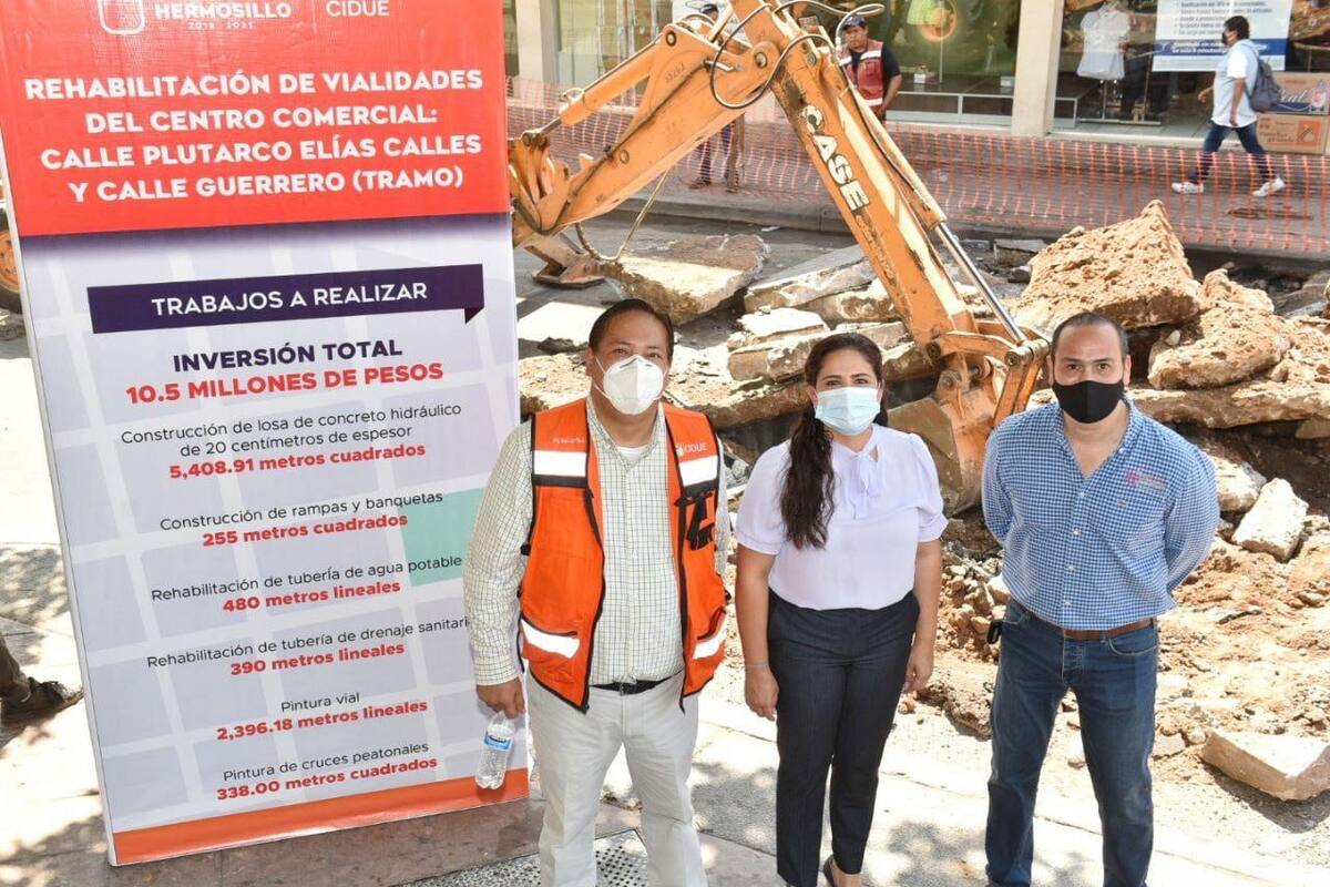 Inicia Célida López rehabilitación con concreto hidráulico de avenida Elías Calles