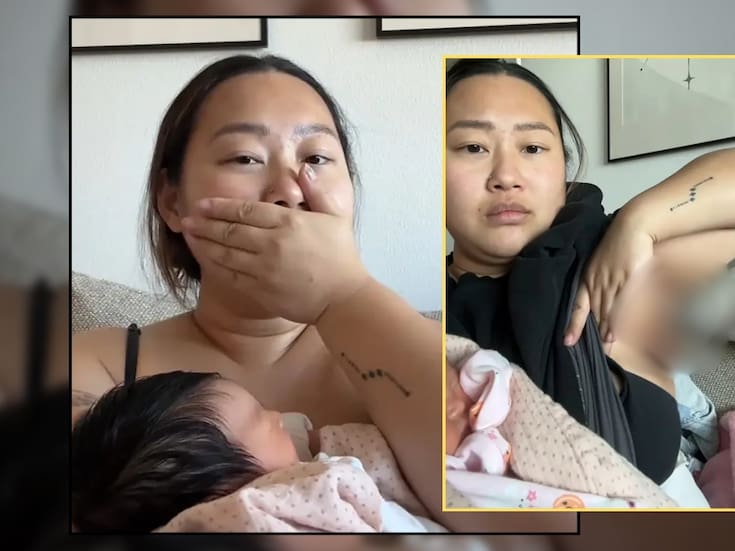 Una mujer dio a luz a su bebé y luego descubrió que le salió un tercer pecho con pezón en la axila (VIDEO)