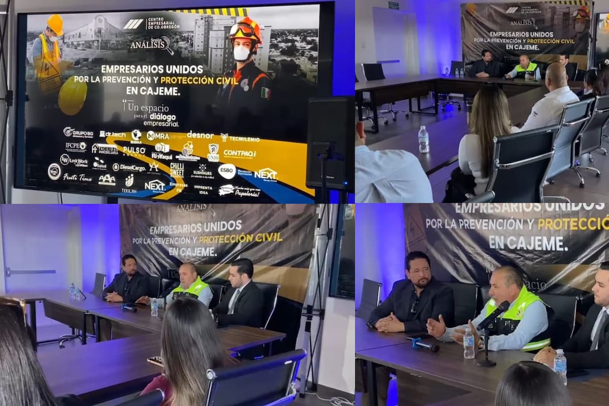 Se reúnen cámaras y centros empresariales con Protección Civil en Cajeme