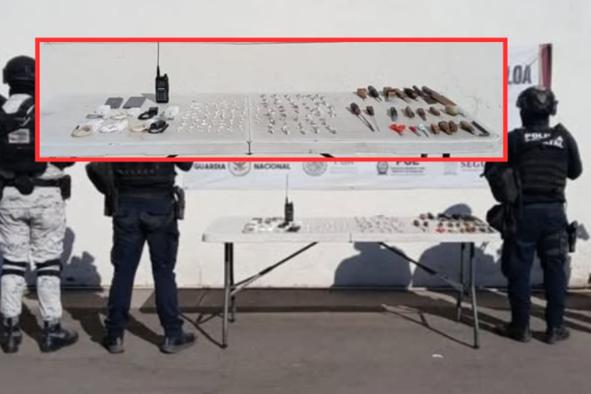 Aseguran cocaína, marihuana y objetos prohibidos durante revisión en el Centro Penitenciario Aguaruto en Culiacán