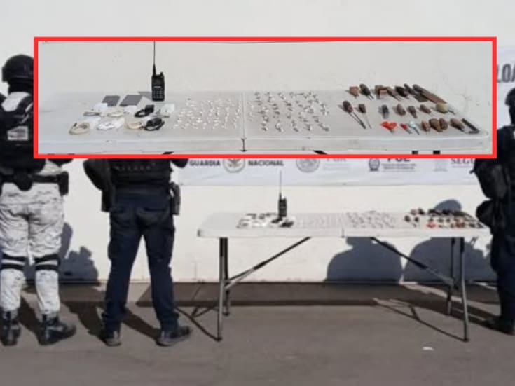 Aseguran cocaína, marihuana y objetos prohibidos durante revisión en el Centro Penitenciario Aguaruto en Culiacán