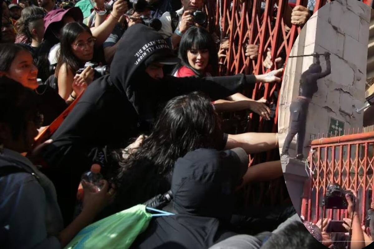 VIDEO: Encapuchados desatan caos en Plaza México durante protesta antitaurina