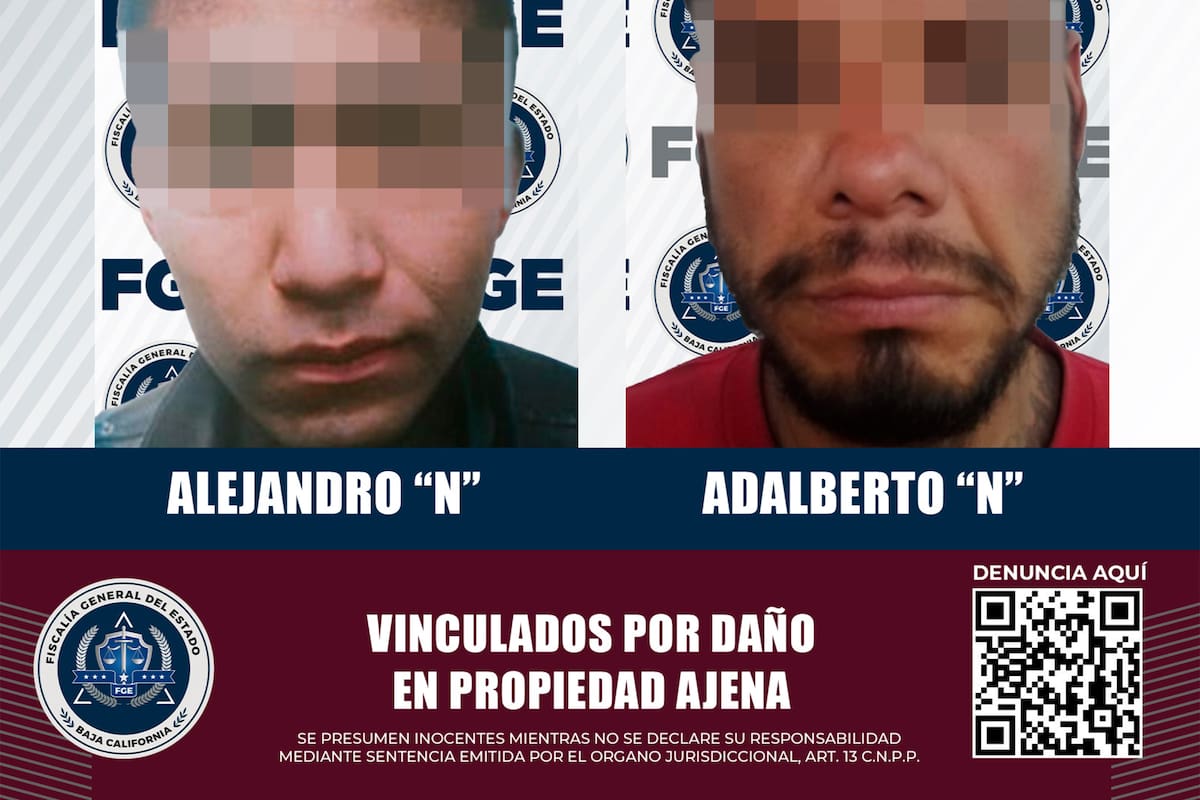 Prisión preventiva para dos hombres por daños a negocios