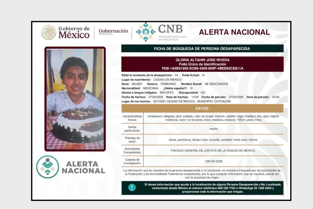 Familiares bloquearon el Eje 3 Oriente en CDMX para exigir la aparición de Gloria Altahir, adolescente desaparecida desde el 27 de mayo