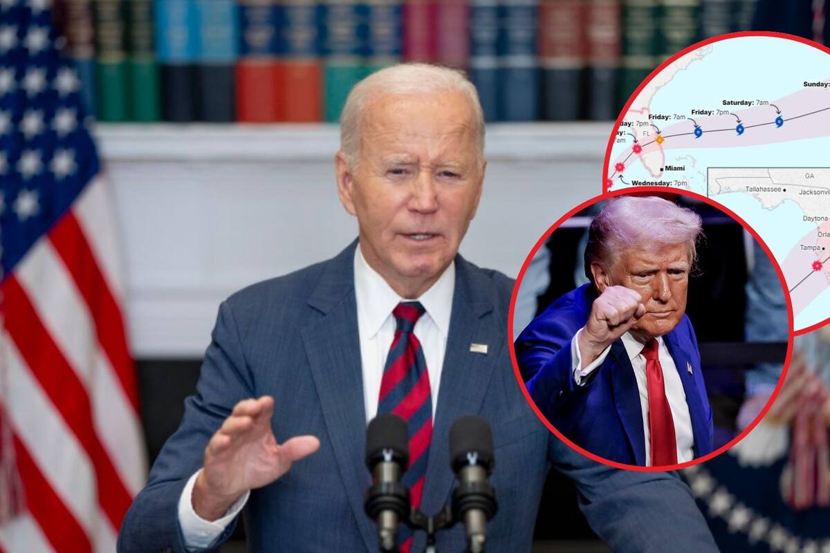 Biden critica las “mentiras” de Trump sobre los huracanes en Estados Unidos