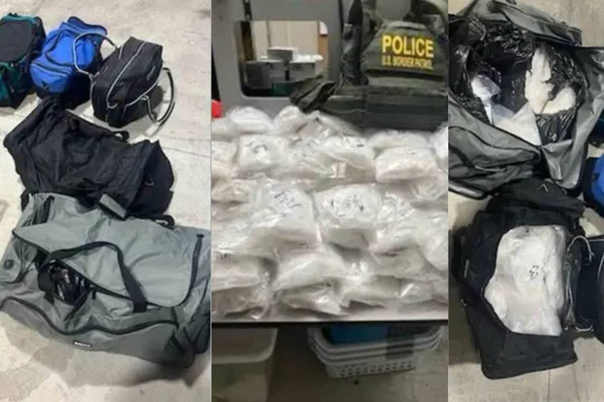 Mexicano es detenido por contrabando de maletas llenas de metanfetaminas en California: reporta Patrulla Fronteriza