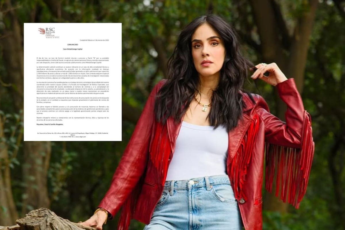 Vinculan a proceso a presunto implicado en fraude de Meta Exchange Capital denunciado por Sandra Echeverría; el daño superaría los 2,700 millones de pesos