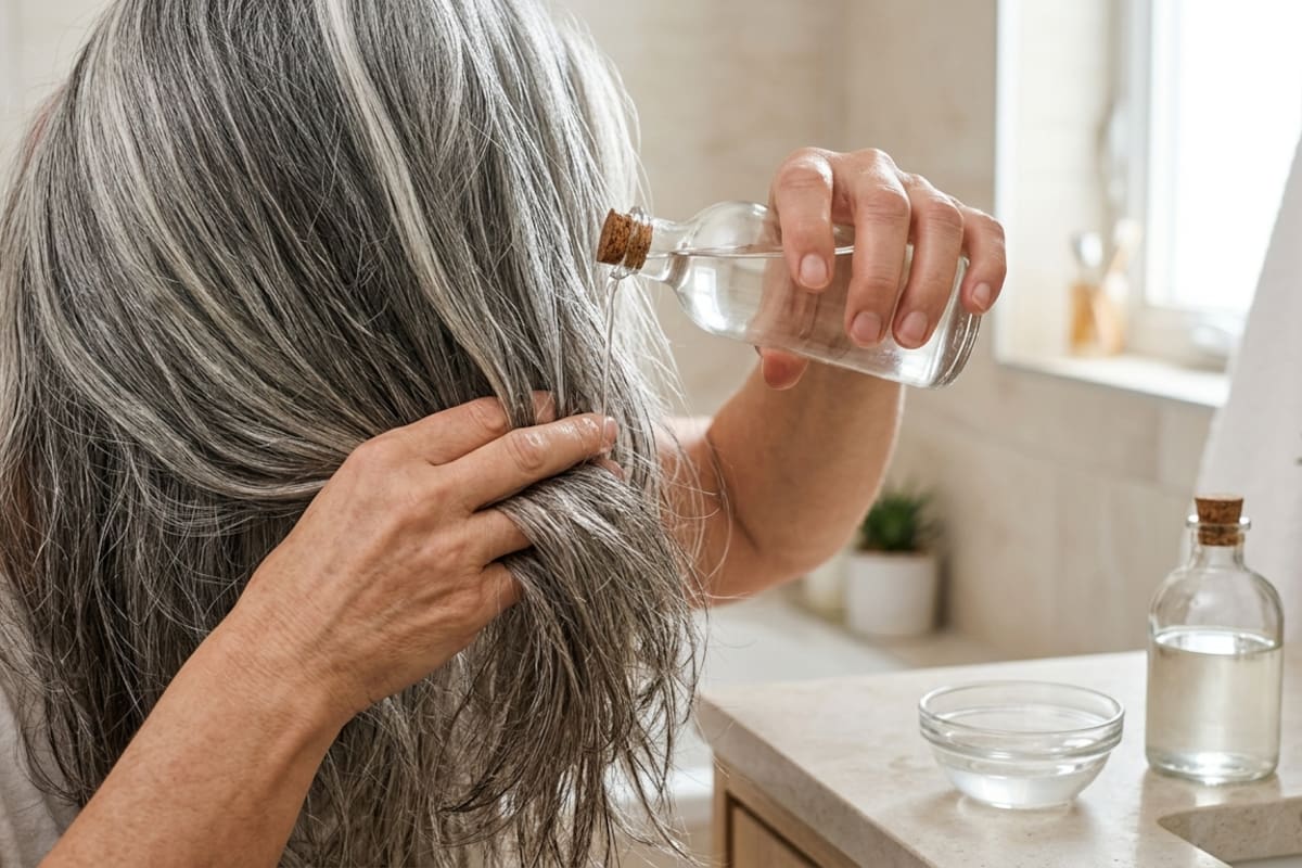 El vinagre blanco se ha convertido en una alternativa casera para mejorar el aspecto de las canas, pero antes de incorporarlo a la rutina capilar conviene conocer qué puede hacer por el cabello, cómo se aplica y qué riesgos tiene usarlo en exceso