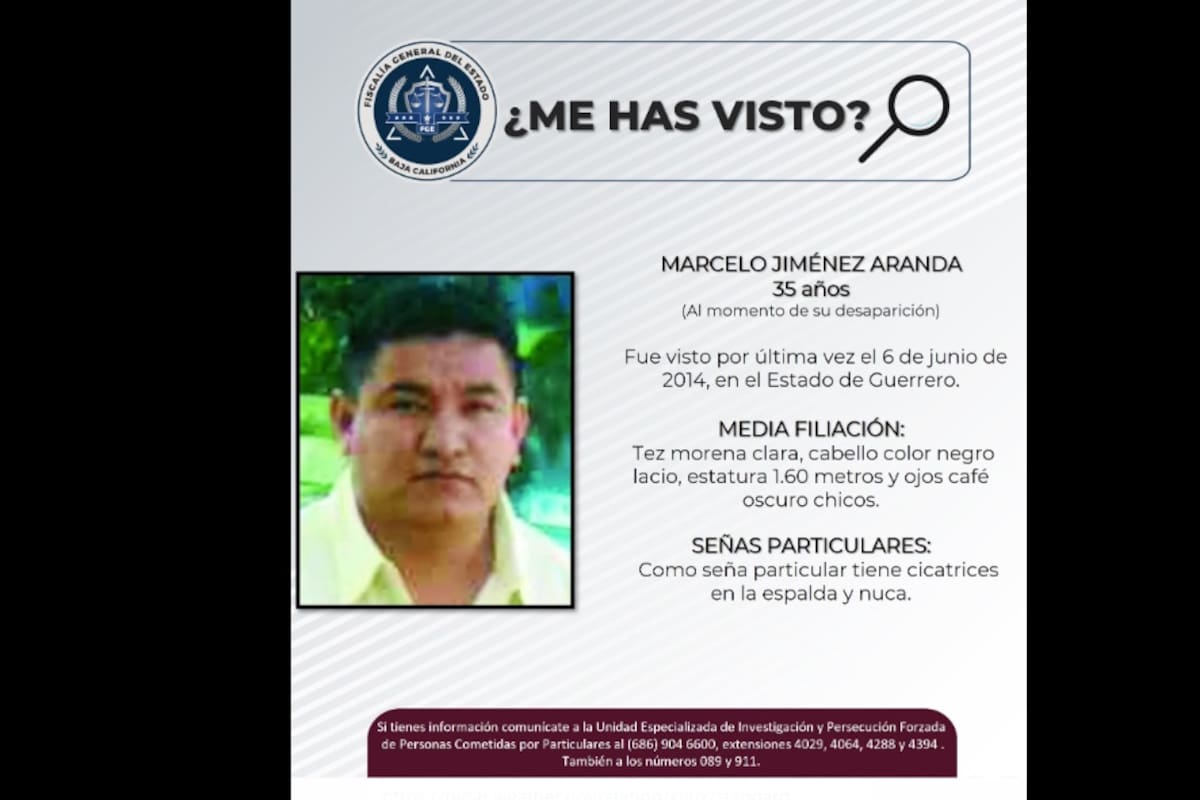 Buscan a Marcelo Jiménez Aranda