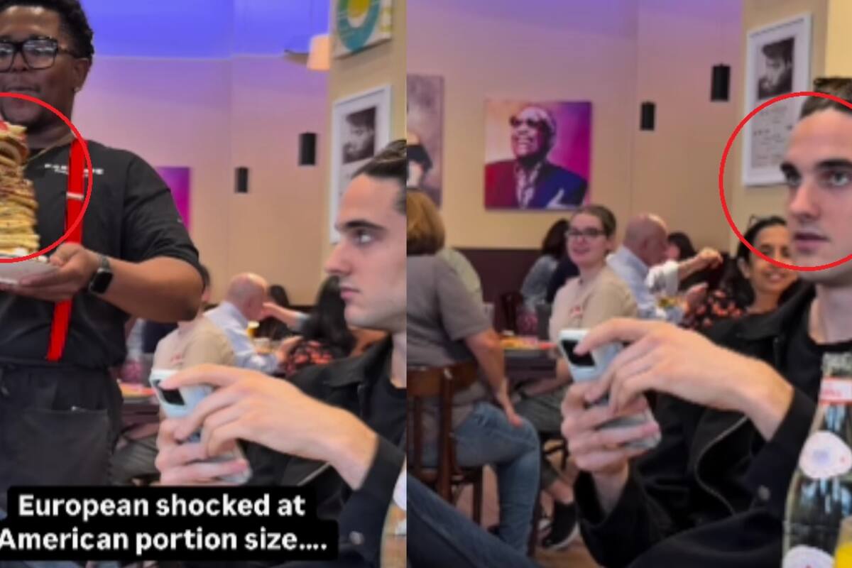 Europeo pide hotcakes en EE. UU. y le sirven una torre de 24: su reacción se vuelve viral