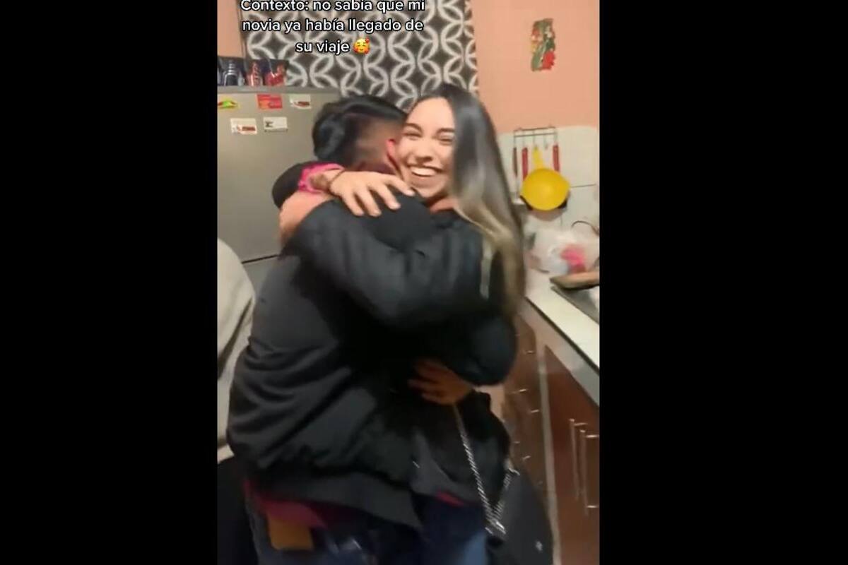 VIRAL TIKTOK: Joven sorprendió a su novio después de su viaje