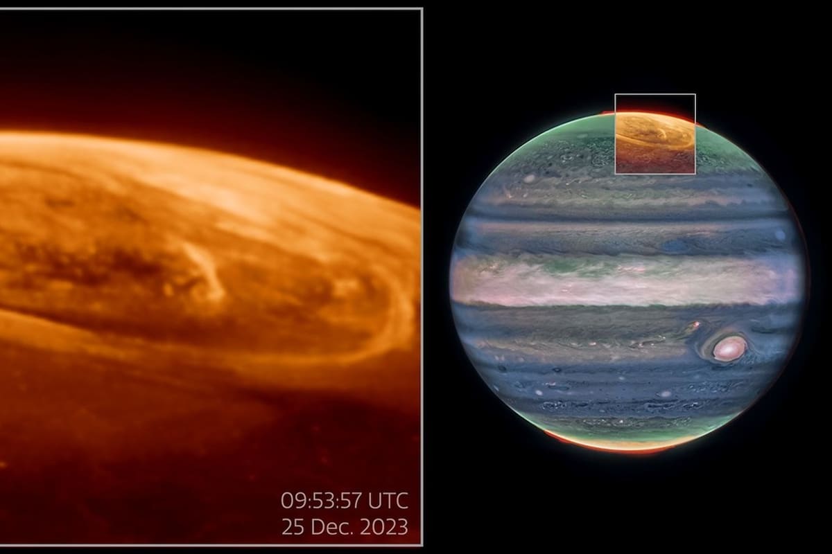 El telescopio James Webb captura nuevos detalles de las auroras en Júpiter
