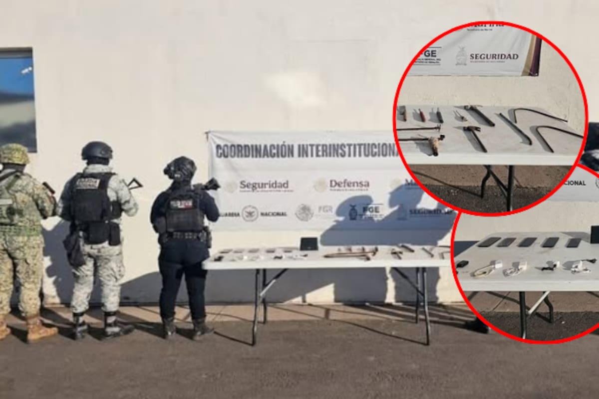 Nueva revisión en el penal de Aguaruto: hallan celulares, armas hechizas y objetos prohibidos en Culiacán