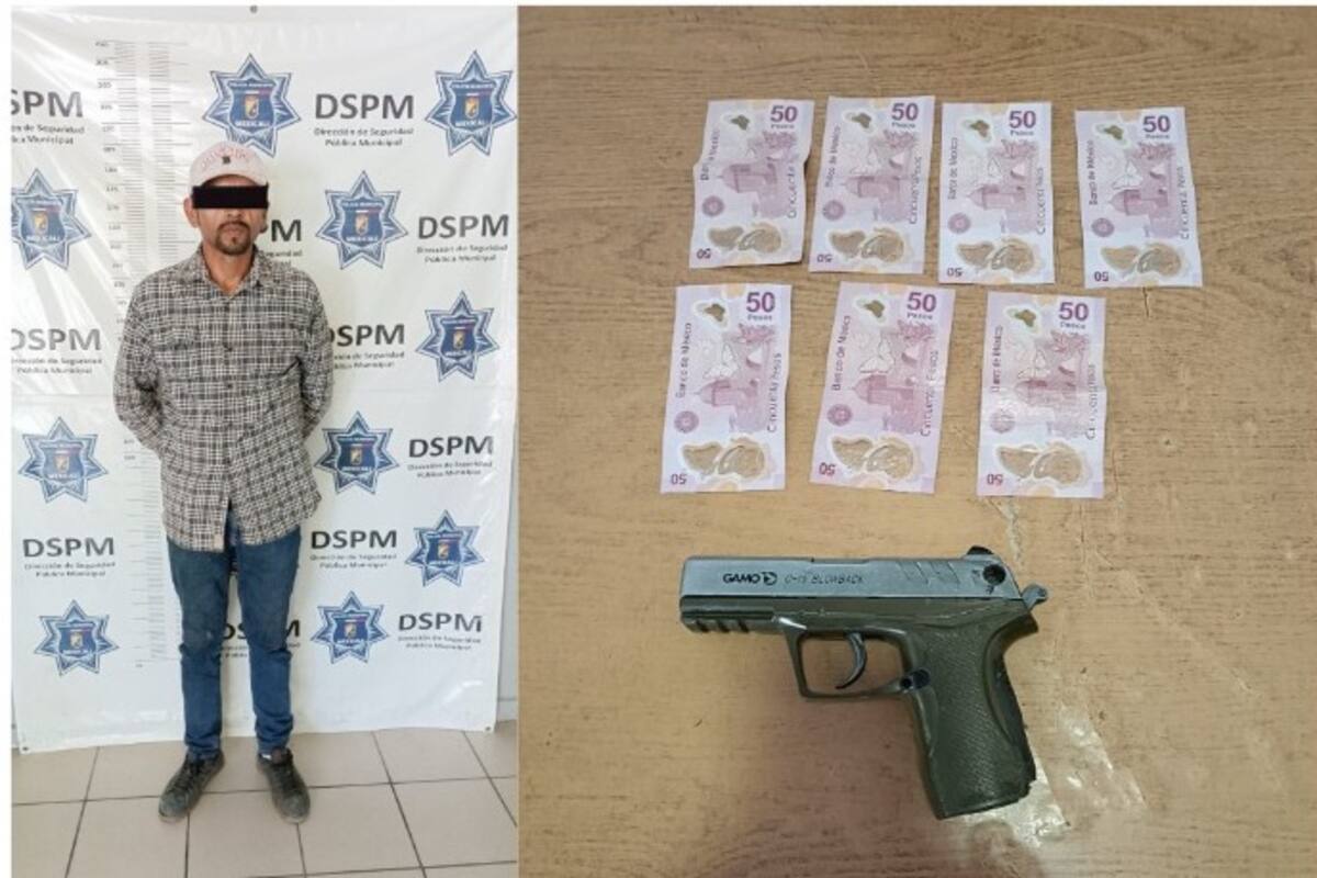 Asegura a presunto involucrado en 16 robos con violencia a comercio