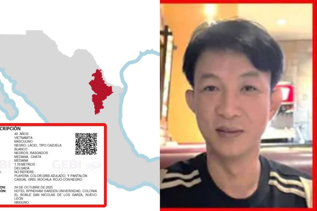 Buscan a ciudadano vietnamita desaparecido tras salir de un hotel en Nuevo León