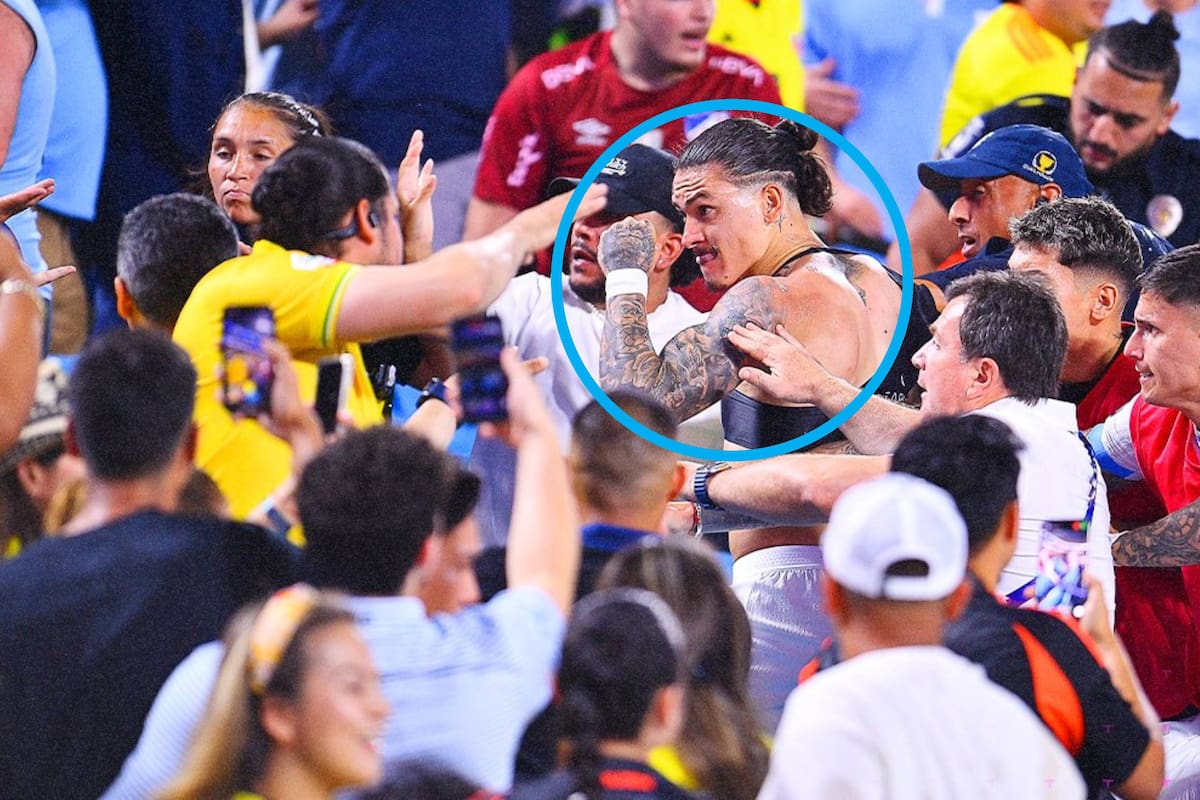 VIDEO: Pelea campal entre jugadores uruguayos y aficionados colombianos