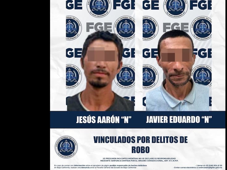Dos acusados de robo quedan en prisión preventiva