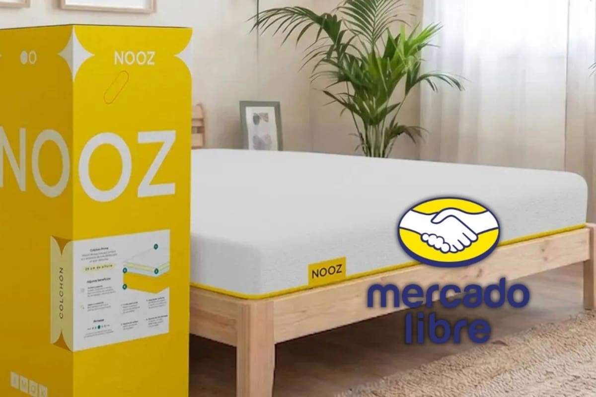 Colchón matrimonial en caja de alta densidad recibe descuento del 69 por ciento en Mercado Libre con envío gratis