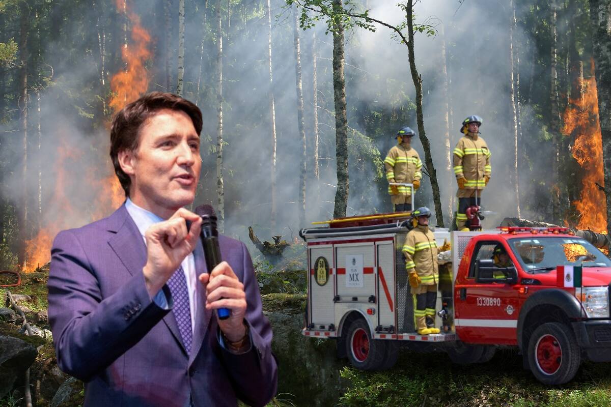 Trudeau agradece a bomberos mexicanos por apoyo en incendios forestales canadienses