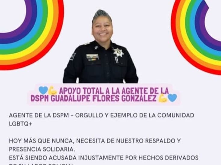 Comunidad LGBTIQ+ junta casi 100 cartas y firmas en apoyo a policía detenida