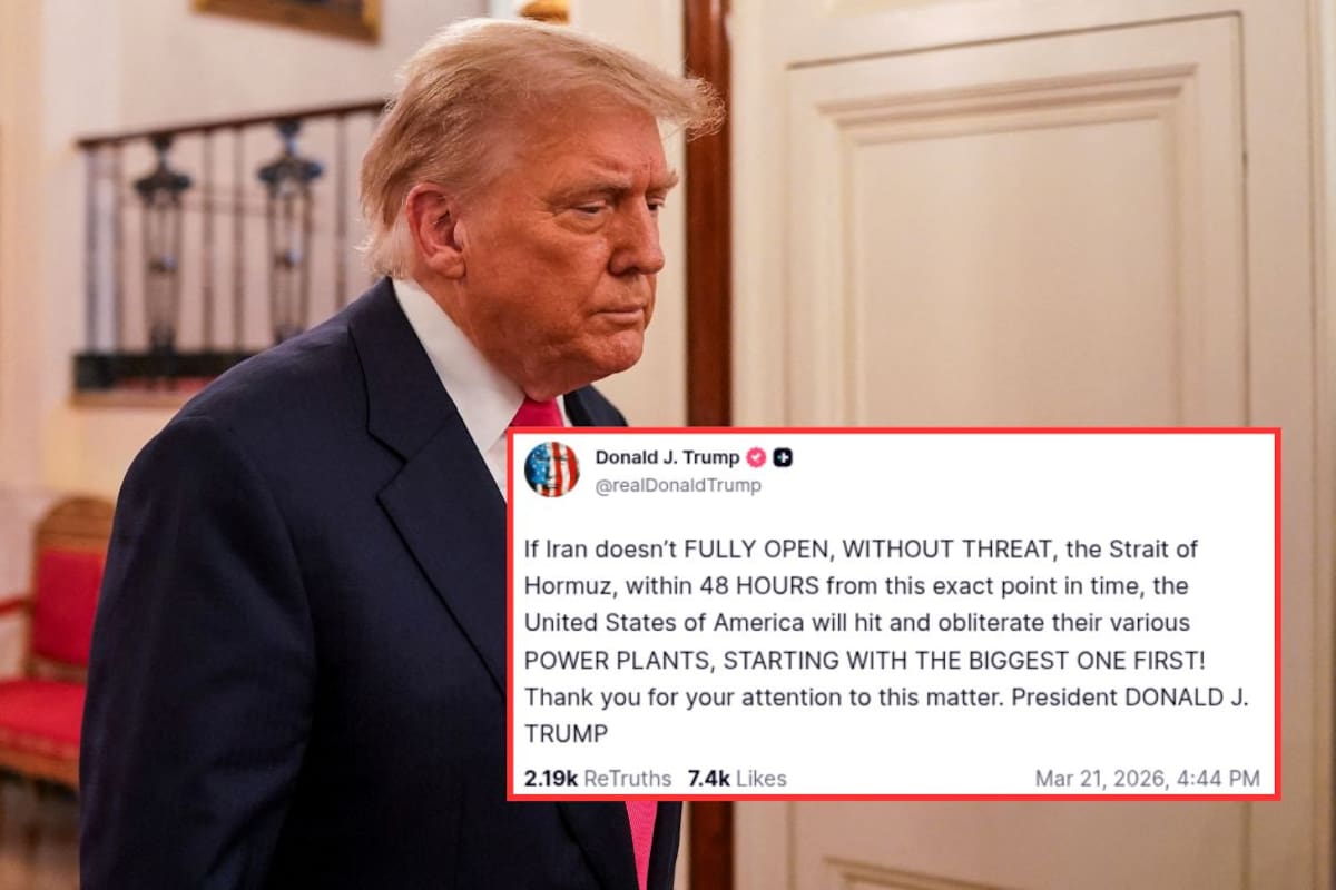 Trump fija 48 horas para que Irán reabra el estrecho de Ormuz sino “EEUU golpeará y aniquilará sus plantas eléctricas, comenzando por la más grande”