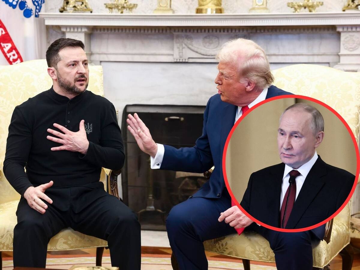 Guerra Rusia-Ucrania: Donald Trump discute con Volodímir Zelenski en la Casa Blanca. | Crédito: EFE/REUTERS