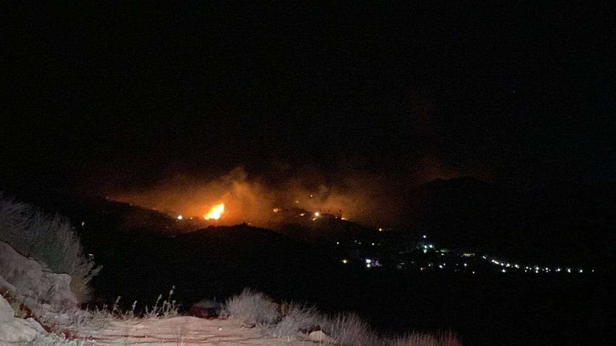 El incendio inició desde la tarde-noche del miércoles. Foto: Cortesía