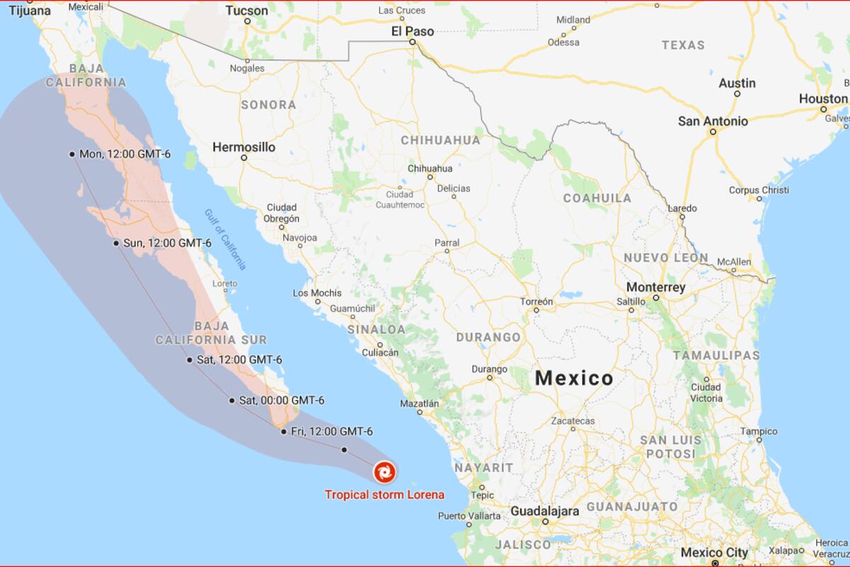 La Marina activa plan de prevención por llegada de "Lorena" a BC
