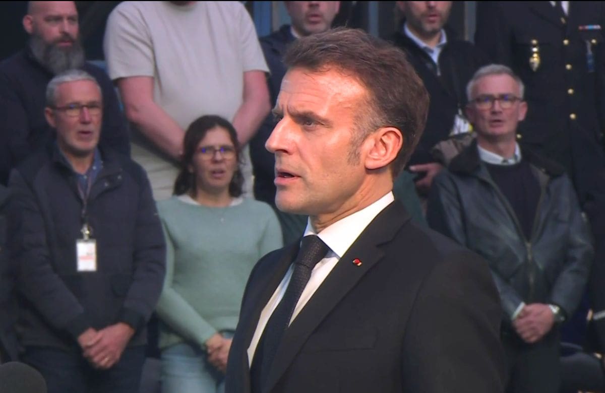 Discurso sobre la disuasión nuclear de Francia. | (Captura de pantalla)