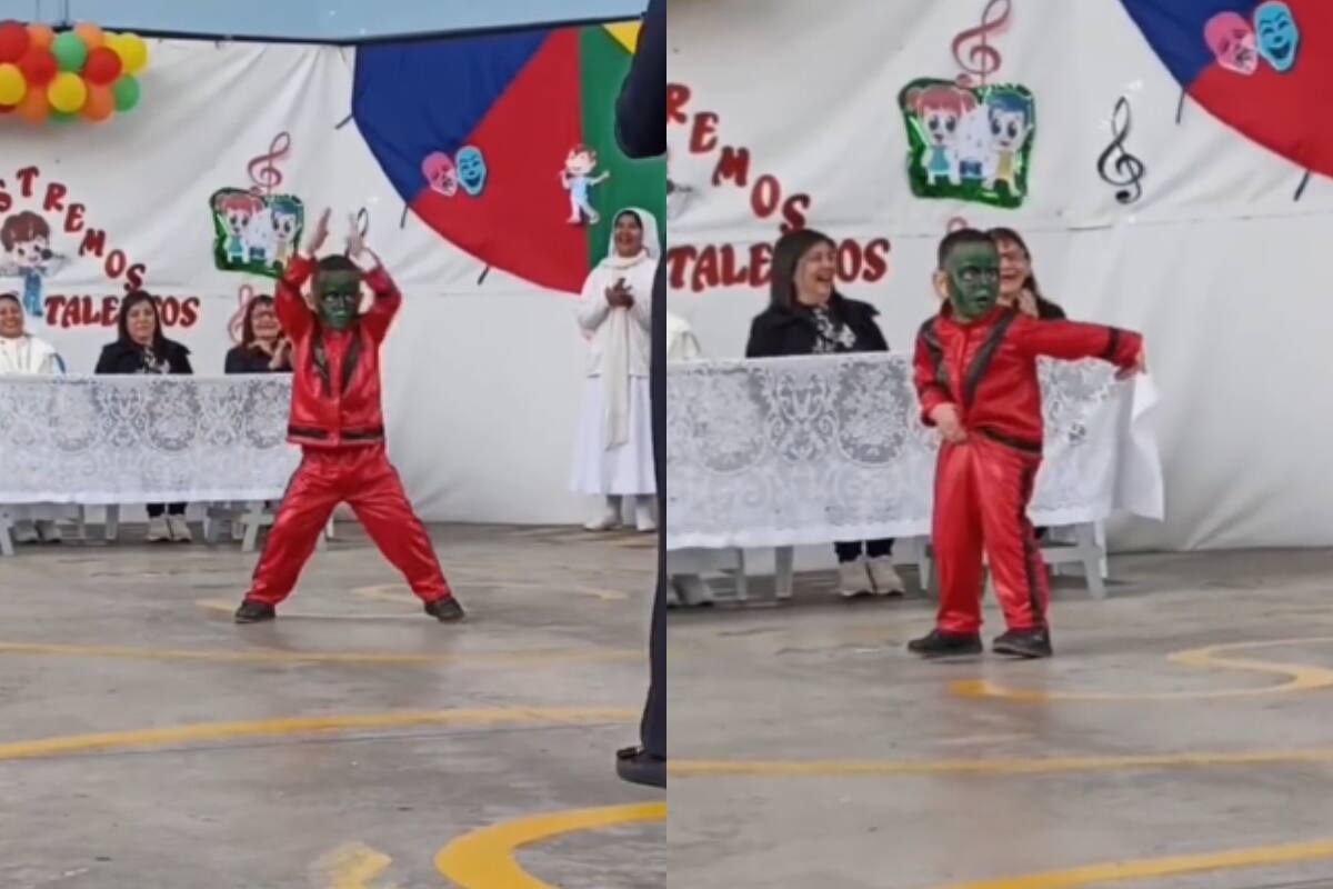 Niño de 4 años sorprende en su escuela por bailar “Thriller” de Michael Jackson con gran talento (VIDEO)
