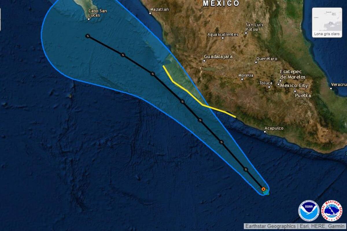 Se forma la tormenta “Lorena” en el Pacífico mexicano