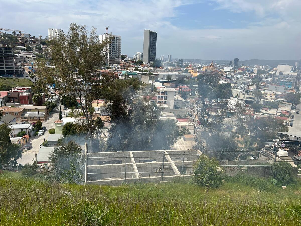El hecho tuvo lugar a las 12:50 horas de este lunes,