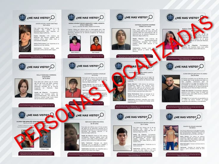 Localizan a 14 personas reportadas como desaparecidas en BC