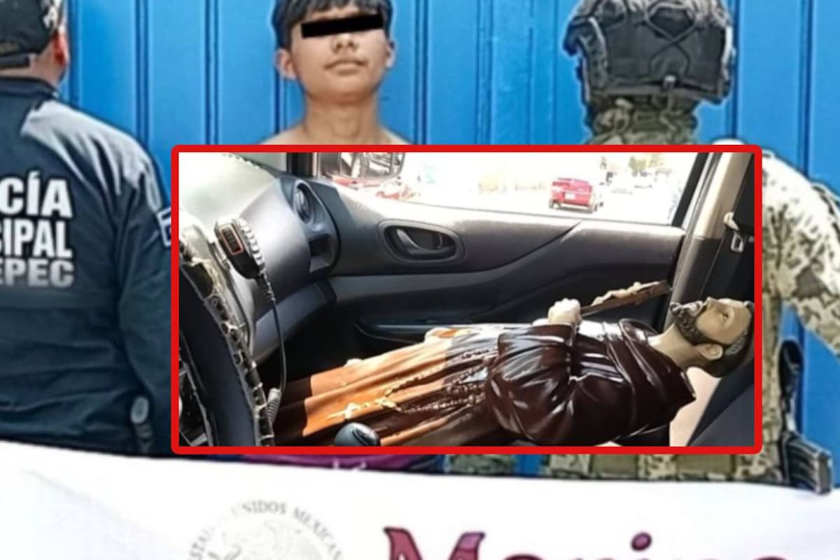 San Francisco de Asis es robado de una iglesia en Edomex durante Semana Santa; policías localizaron a un joven retenido por vecinos