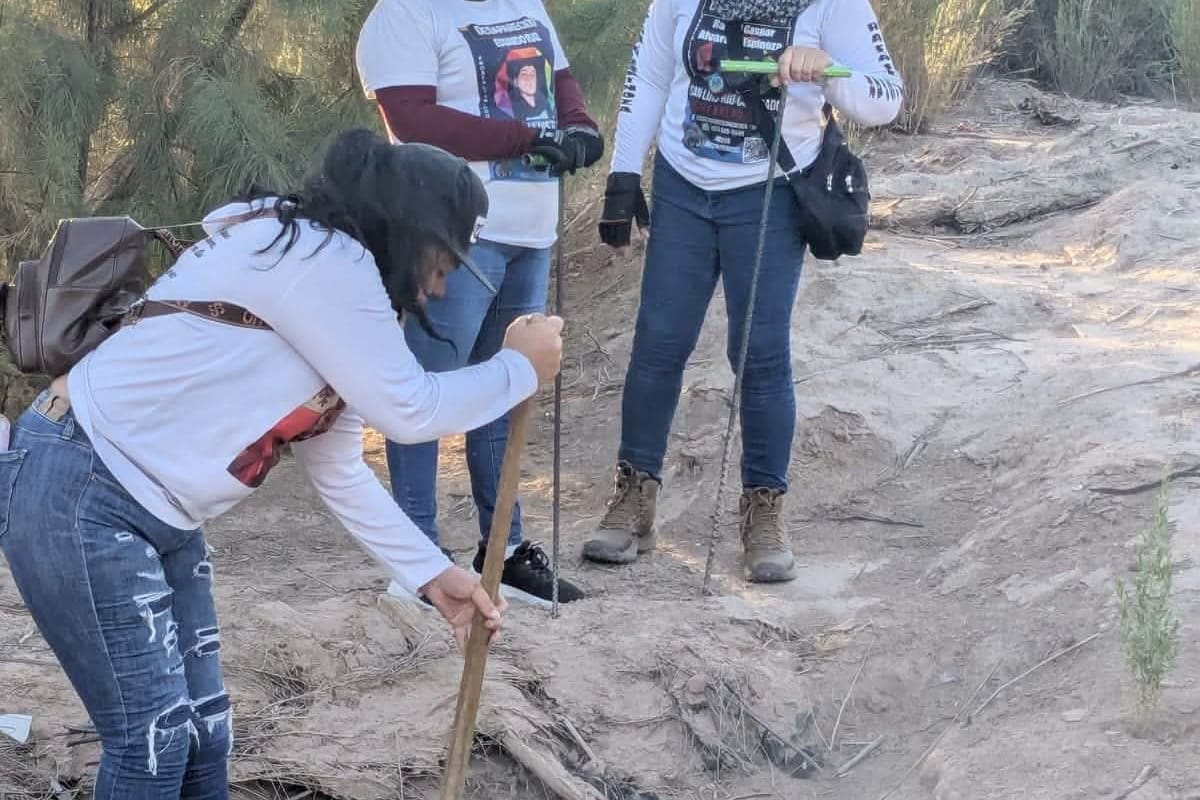 Colectivo Buscando en San Luis RC descarta puntos de interés durante jornada de búsqueda en el valle