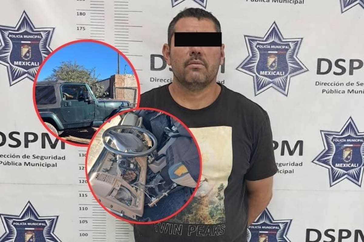 Lo “cachan” desmantelando un vehículo robado en el Paraíso