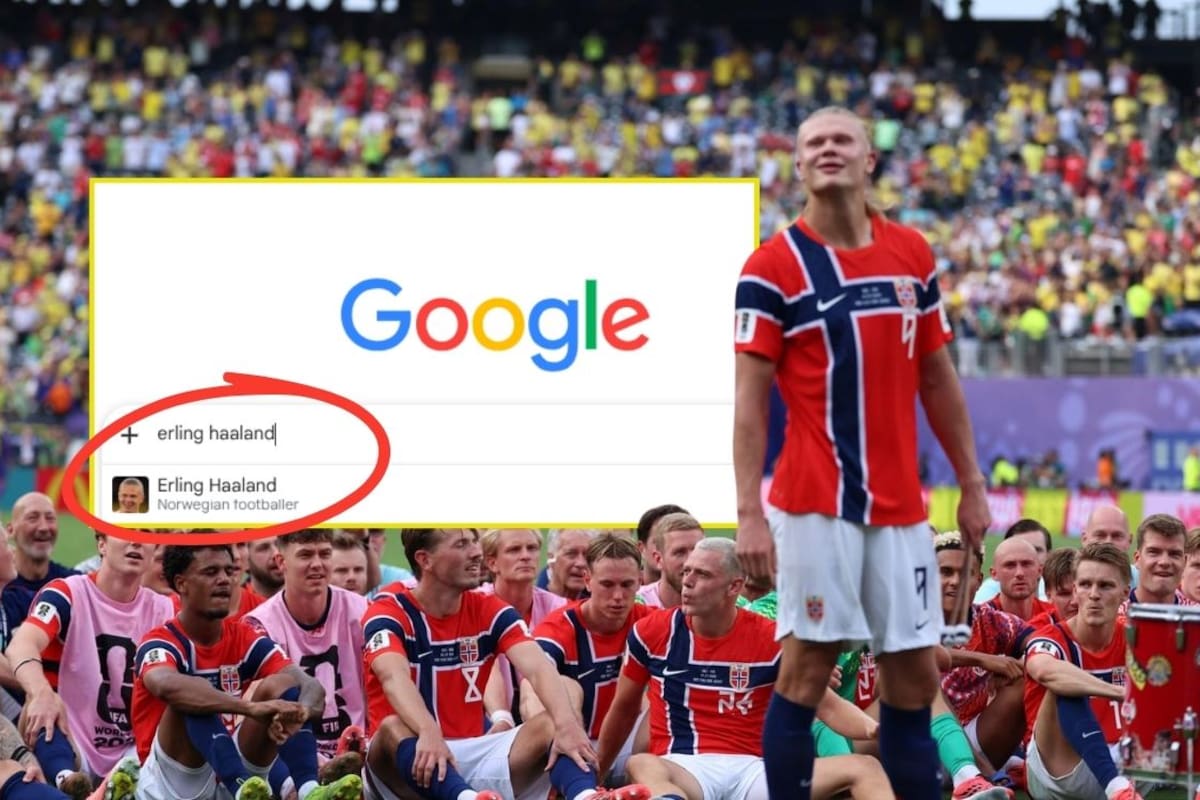 Erling Haaland invita a buscar su nombre en Google: esta es la sorpresa vikinga que aparece