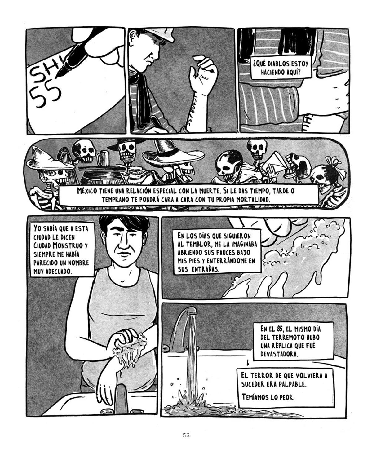 Foto facilitada del cómic "Voces de Chimalpopoca" del ilustrador Shu Otero. EFE/Editorial Astiberri/Shu Otero