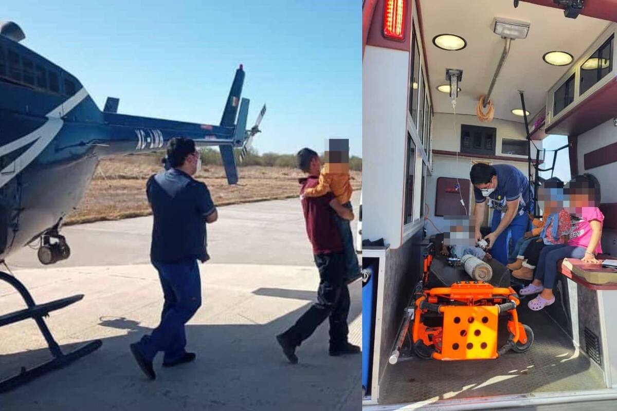 Coordinan secretarías de Salud y de Seguridad Pública traslado de cuatro menores guarijíos a Ciudad Obregón