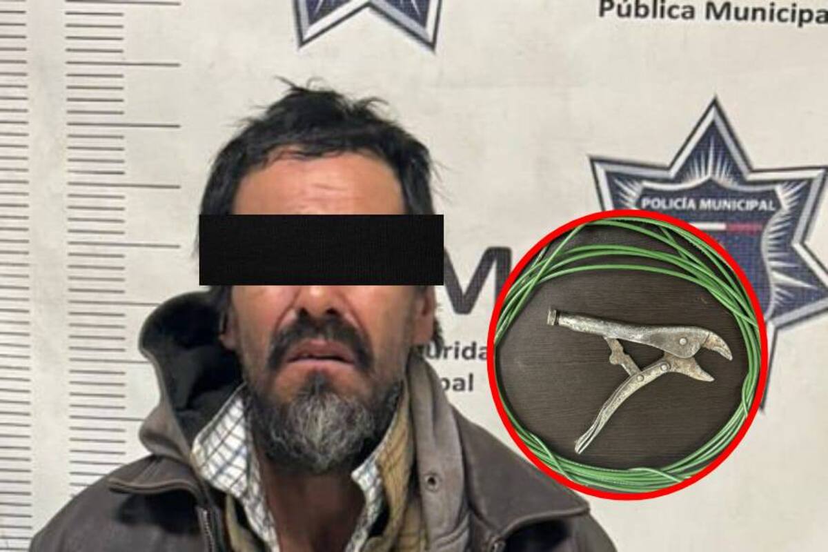 Hombre es detenido por robo de cableado eléctrico en Distribuidor Vial