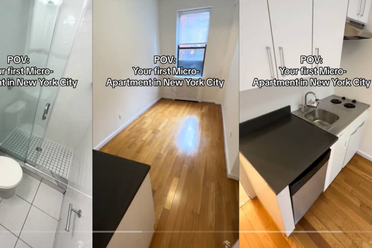 Agente de bienes raíces se viraliza en TikTok por mostrar los “mini” departamentos de Nueva York