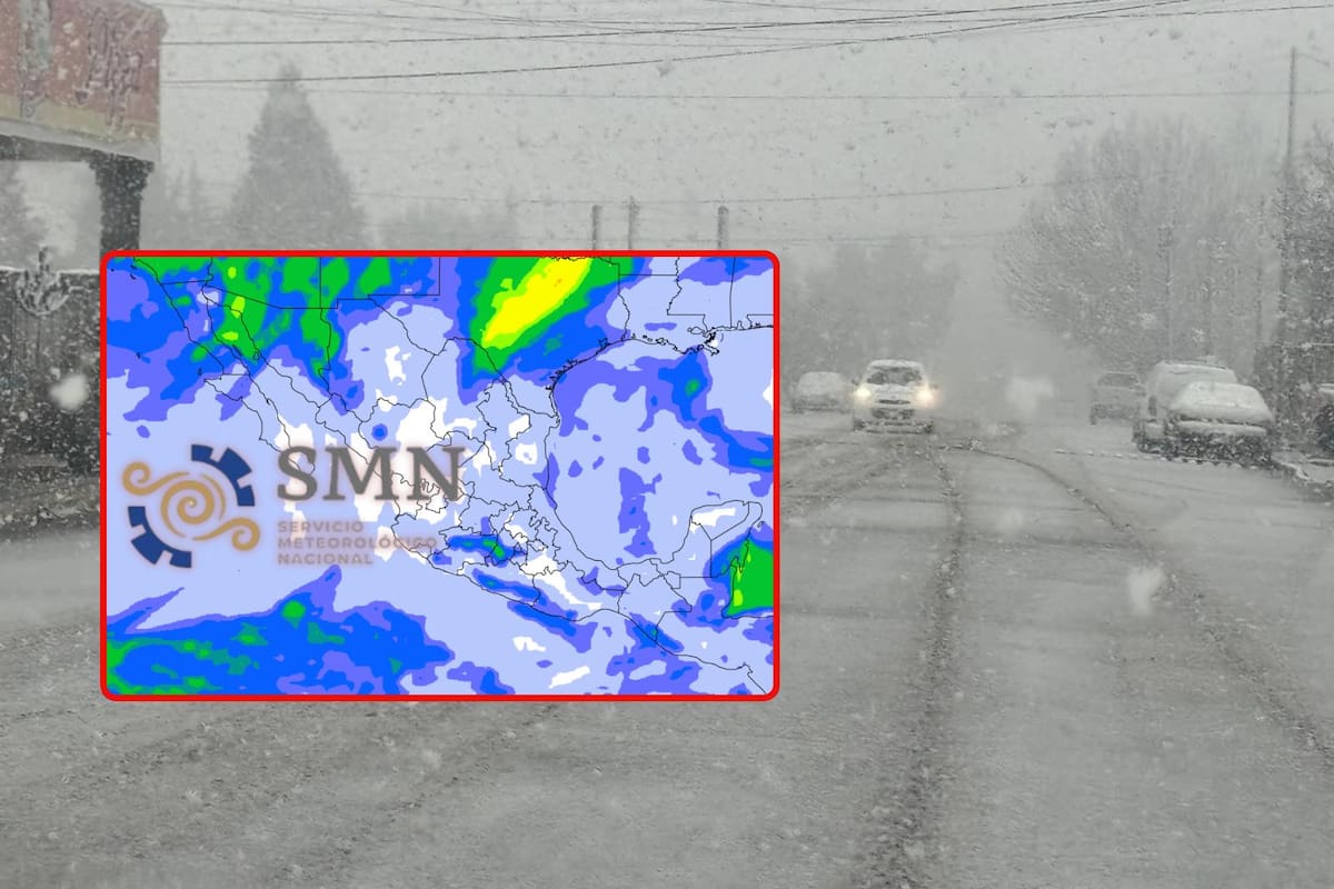 SMN alerta por ingreso de la primera tormenta invernal: viernes y sábado estos estados “temblarán” de frío extremo con fuertes lluvias y nevadas