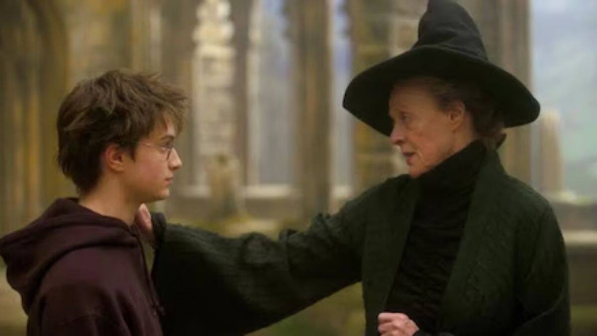 Daniel Radcliffe y Maggie Smith