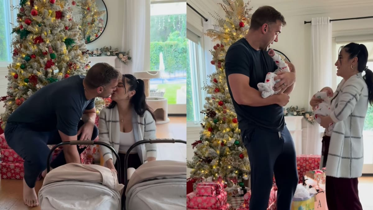 Martha Higareda muestra cómo vivió su primera Navidad acompañada de sus gemelas.