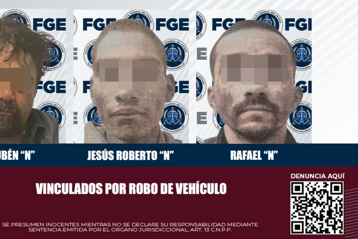 Policiaca Tijuana: Vinculan a tres por robo de vehículo
