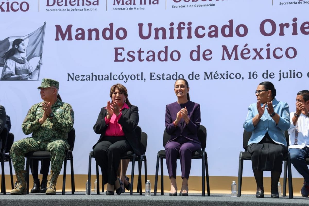 Sheinbaum presenta Mando Unificado Oriente para fortalecer la seguridad en 11 municipios del Edomex