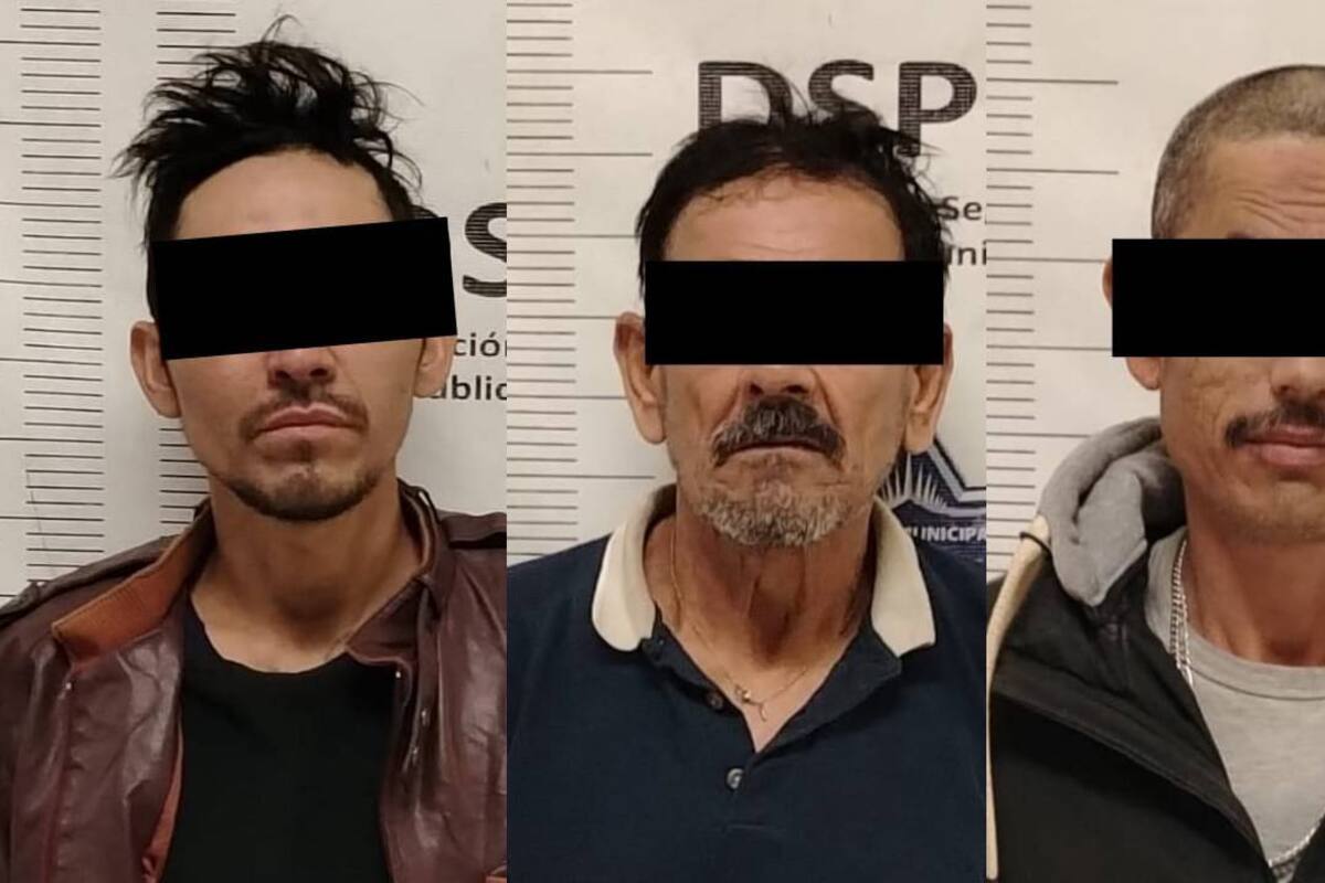 Arrestan a tres personas en domicilio en desuso en Lomas Altas