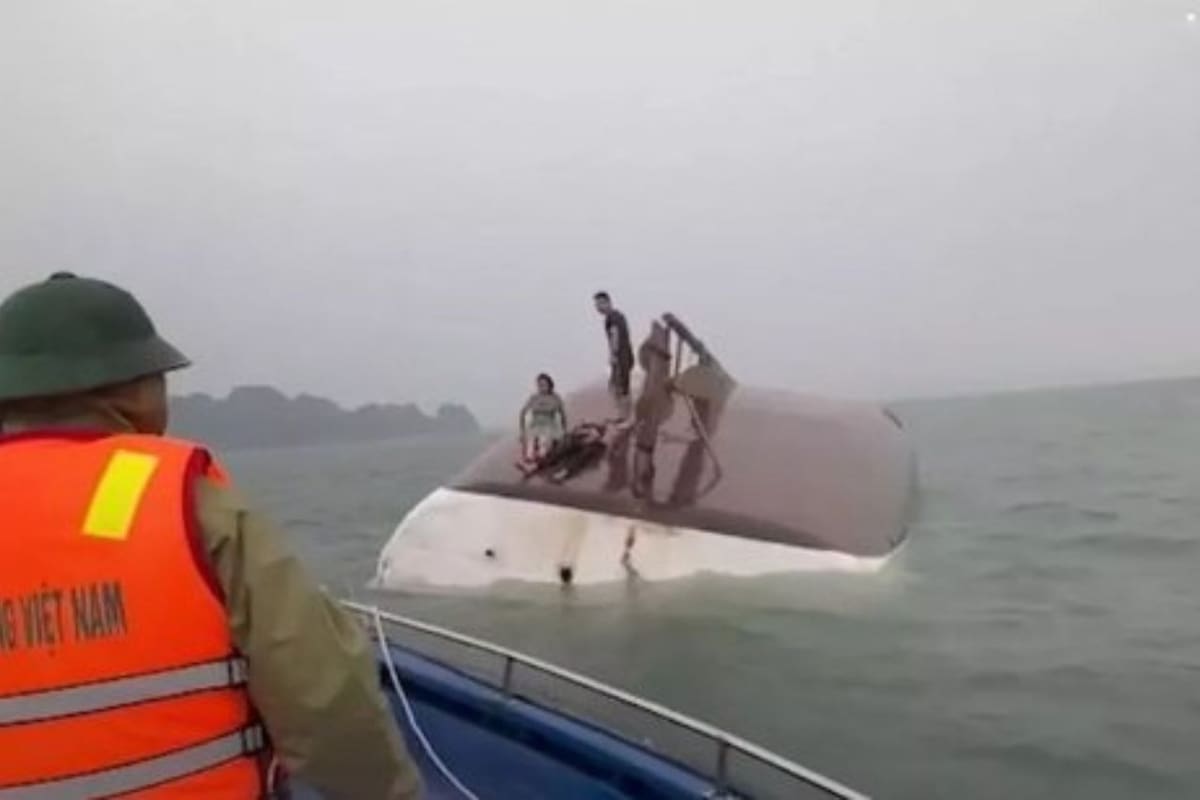Niño de 10 años sobrevive al hundimiento de barco en Vietnam al refugiarse en una bolsa de aire