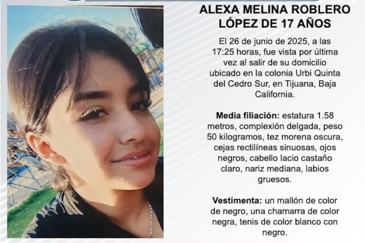 Se busca a Alexa Melina Roblero López de 17 años